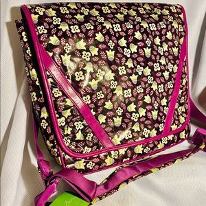 Vera Bradley Plum Petals Messenger Bag
